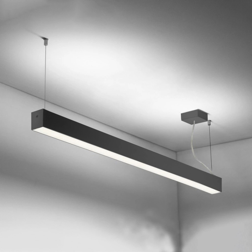 Sinclair - Plafón LED LSM LED/40W/230V 3000K/4000K/5000K 120 cm negro