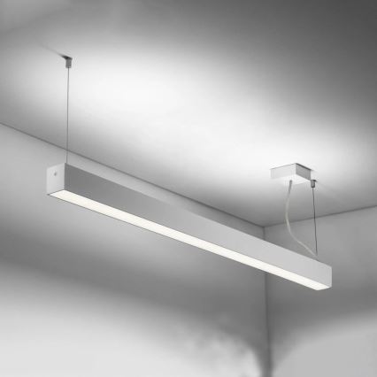 Sinclair - Plafón LED LSM LED/40W/230V 3000K/4000K/5000K 120 cm plata