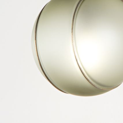 SIRU - Aplique FLORET 1xE14/40W/230V marrón/gris Vidrio veneciano