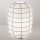 SIRU - Aplique LANTERNA 1xE27/60W/230V negro/blanco Vidrio veneciano
