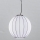 SIRU - Lámpara colgante SFERA 1xE27/60W/230V diá. 32 cm negro/blanco Vidrio veneciano