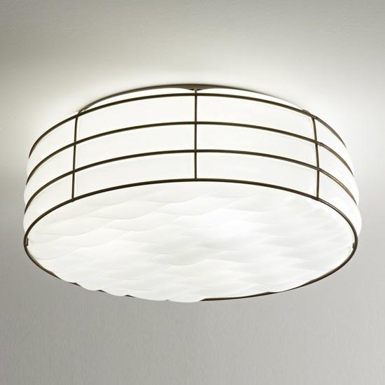 SIRU - Plafón TAMIS 3xE14/40W/230V negro/blanco Vidrio veneciano