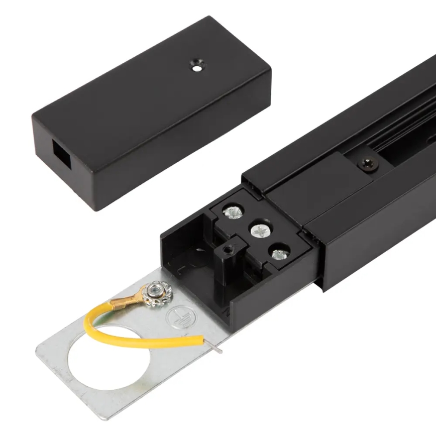 Sistema de riel monofásico 1 m negro