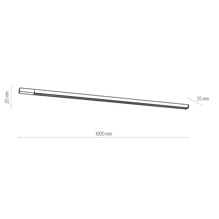 Sistema de rieles monofásico TRACER 1 m blanco