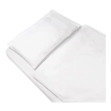 SkinPro Silver - Funda antibacteriana para edredón 100x135 cm blanca
