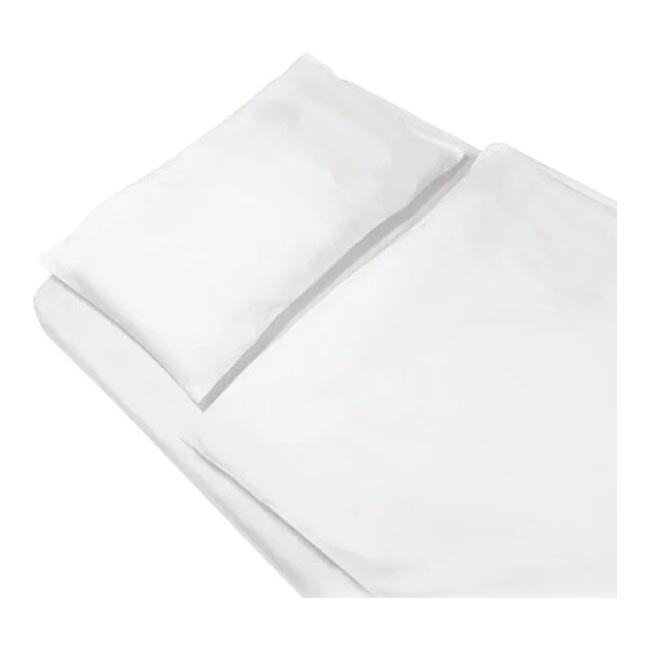 SkinPro Silver - Funda antibacteriana para edredón 100x135 cm blanca