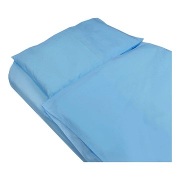 SkinPro Silver - Sábana bajera antibacteriana 60x120 cm azul