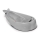 Skip Hop - Bañera infantil con almohadilla ergonómica MOBY 3 gris