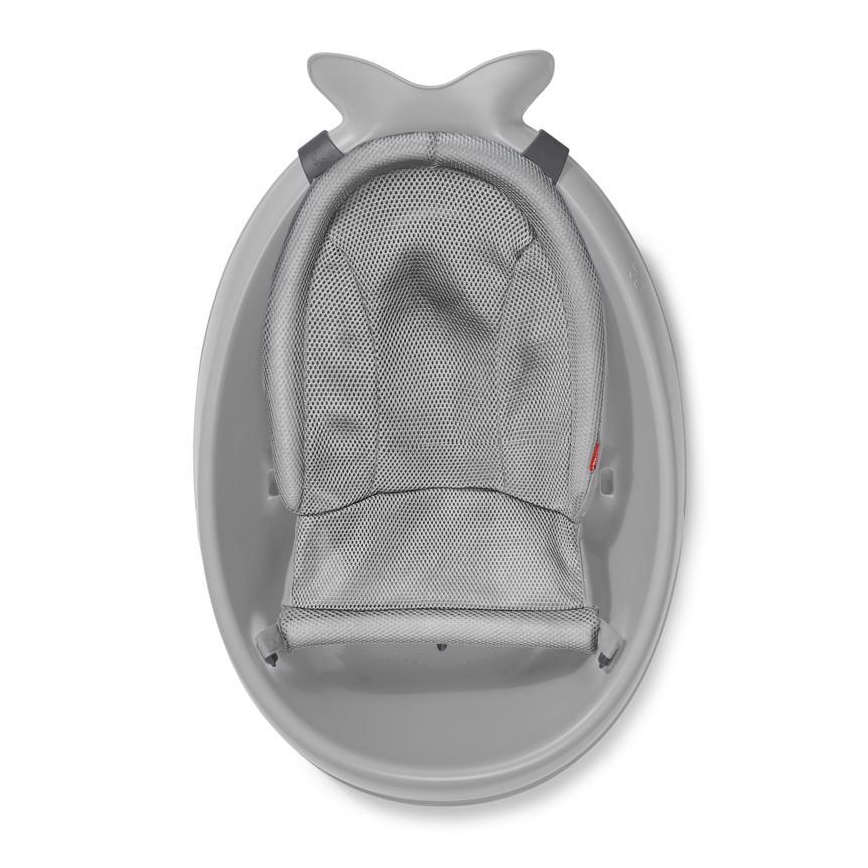 Skip Hop - Bañera infantil con almohadilla ergonómica MOBY 3 gris