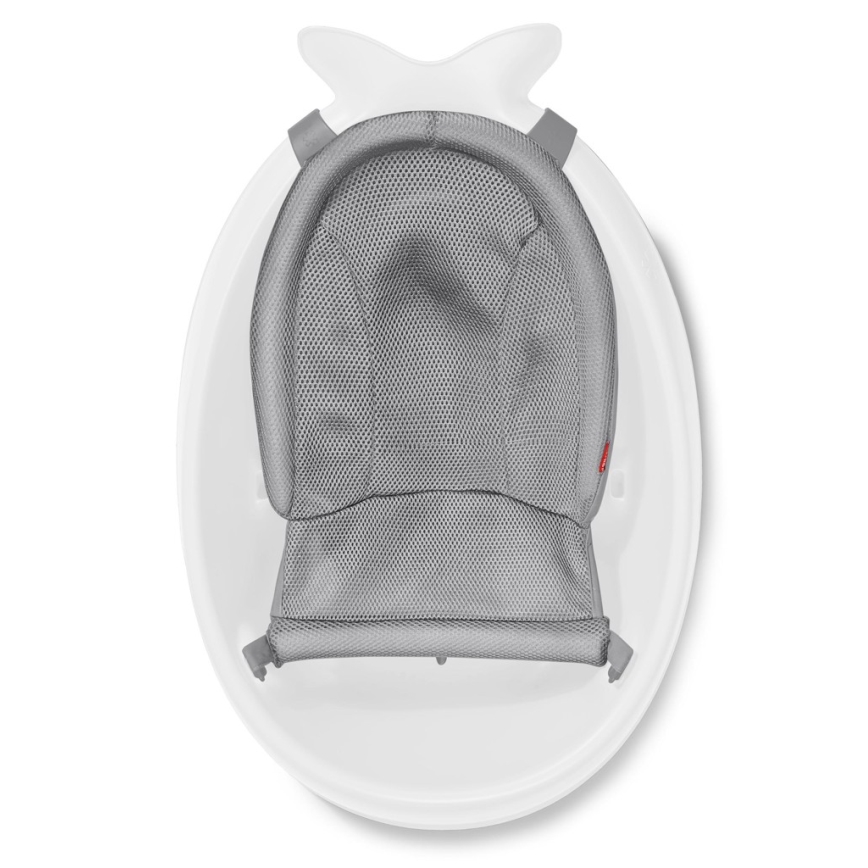 Skip Hop - Bañera para bebé con alfombrilla ergonómica MOBY 3 blanco