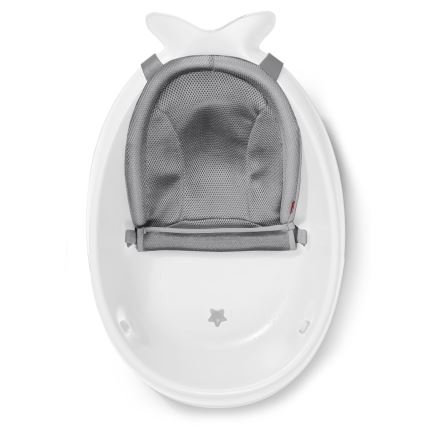 Skip Hop - Bañera para bebé con alfombrilla ergonómica MOBY 3 blanco