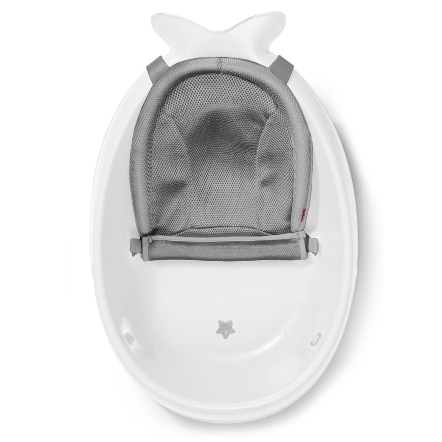 Skip Hop - Bañera para bebé con alfombrilla ergonómica MOBY 3 blanco