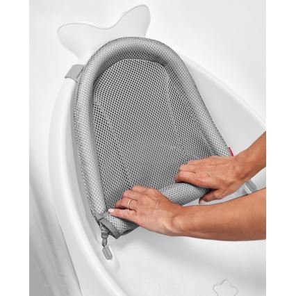 Skip Hop - Bañera para bebé con alfombrilla ergonómica MOBY 3 blanco