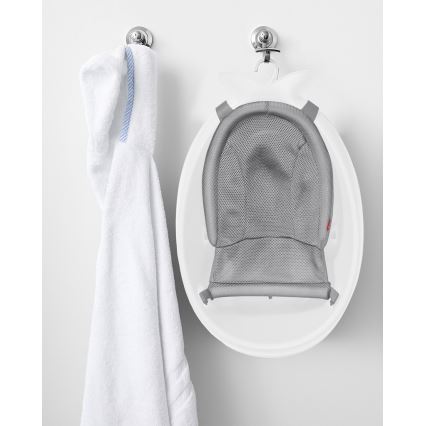 Skip Hop - Bañera para bebé con alfombrilla ergonómica MOBY 3 blanco