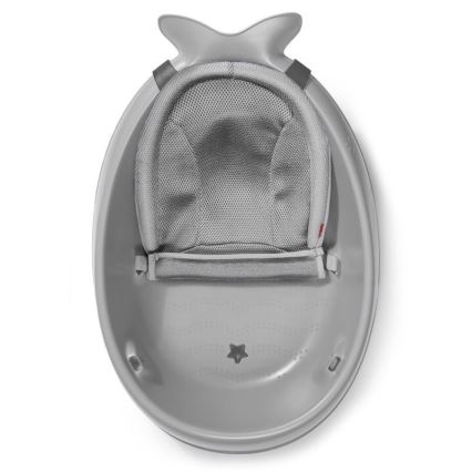 Skip Hop - Bañera para bebé con alfombrilla ergonómica MOBY 3 gris