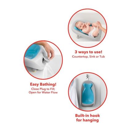 Skip Hop - Hamaca para bañera MOBY azul