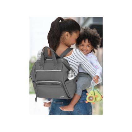 Skip Hop - Mochila cambiadora para cochecito MAINFRAME Carbón