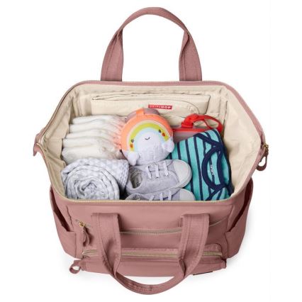 Skip Hop - Mochila cambiadora para cochecito MAINFRAME Rosa polvoriento