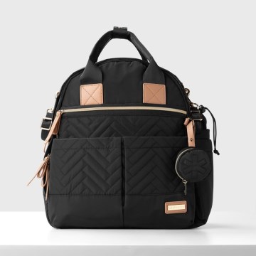 Skip Hop - Mochila de pañales para Bebé para cochecito 6en1 SUITE SET negro