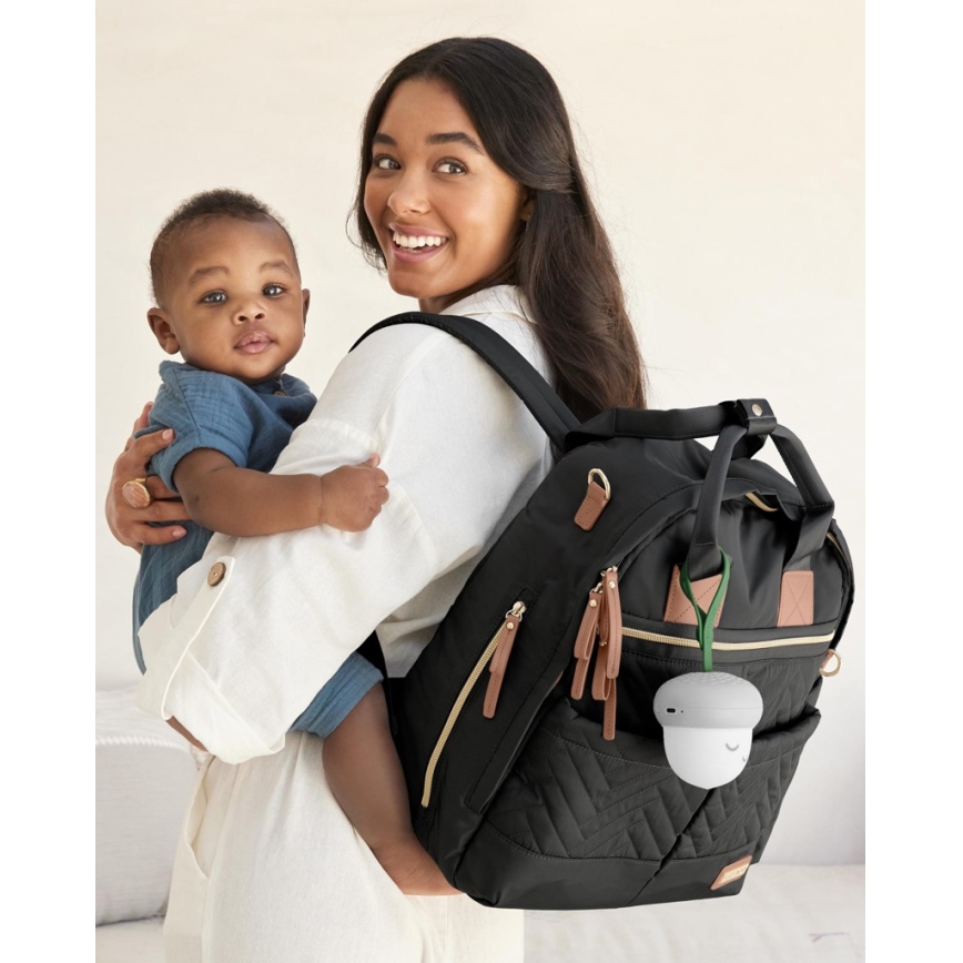Skip Hop - Mochila de pañales para Bebé para cochecito 6en1 SUITE SET negro