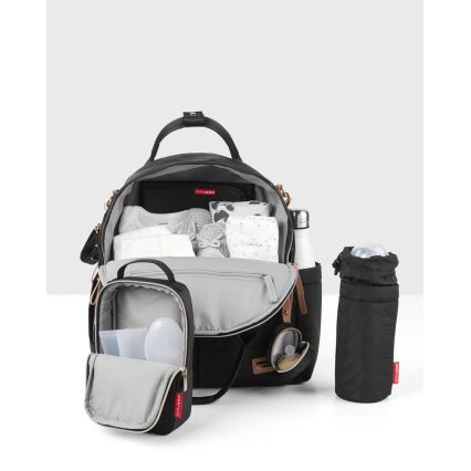 Skip Hop - Mochila de pañales para Bebé para cochecito 6en1 SUITE SET negro