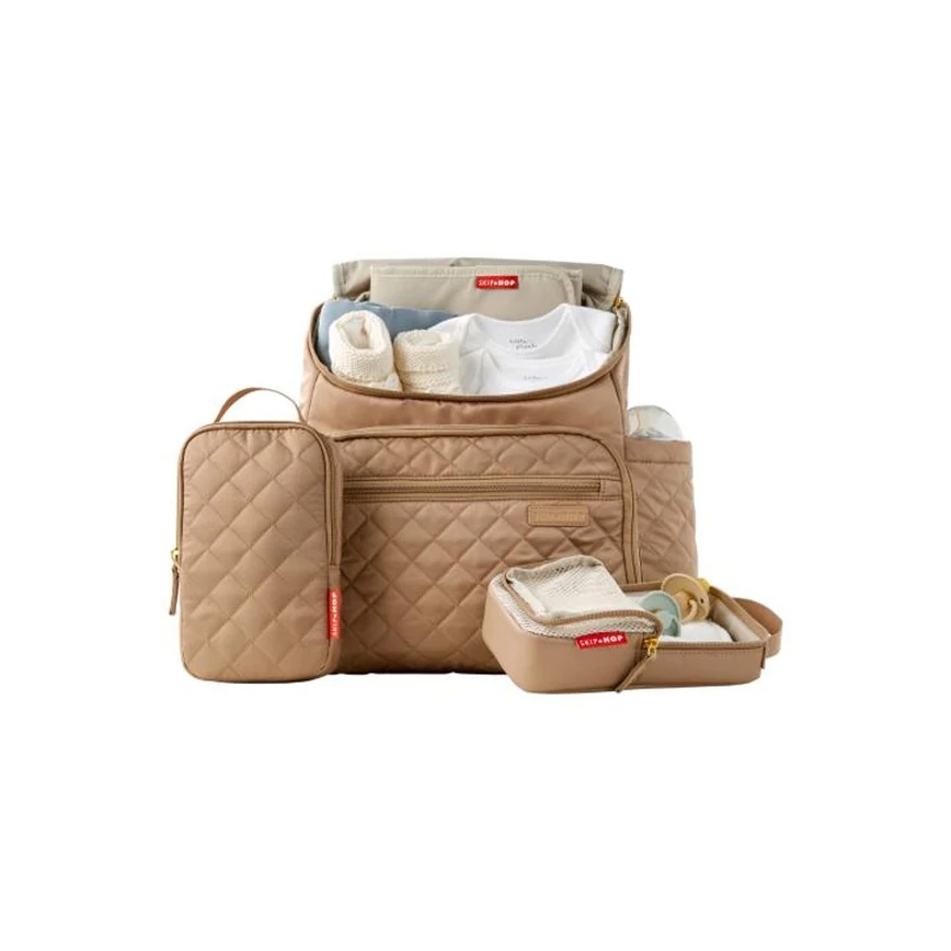 Skip Hop - Mochila de Pañales para Bebé para cochecito FORMA CAMEL
