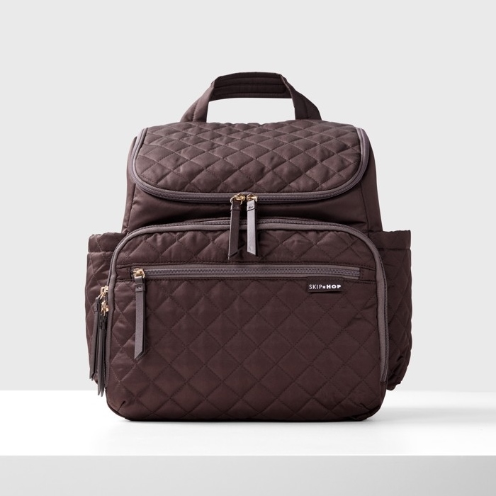 Skip Hop - Mochila de pañales para Bebé para cochecito FORMA Chocolate