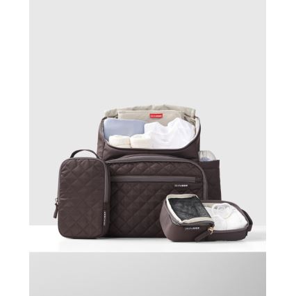 Skip Hop - Mochila de pañales para Bebé para cochecito FORMA Chocolate