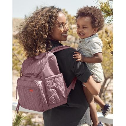Skip Hop - Mochila de pañales para Bebé para cochecito FORMA Muave Mist