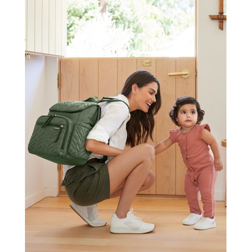 Skip Hop - Mochila de pañales para Bebé para cochecito FORMA Sage