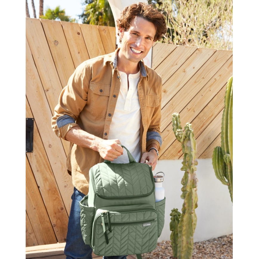 Skip Hop - Mochila de pañales para Bebé para cochecito FORMA Sage