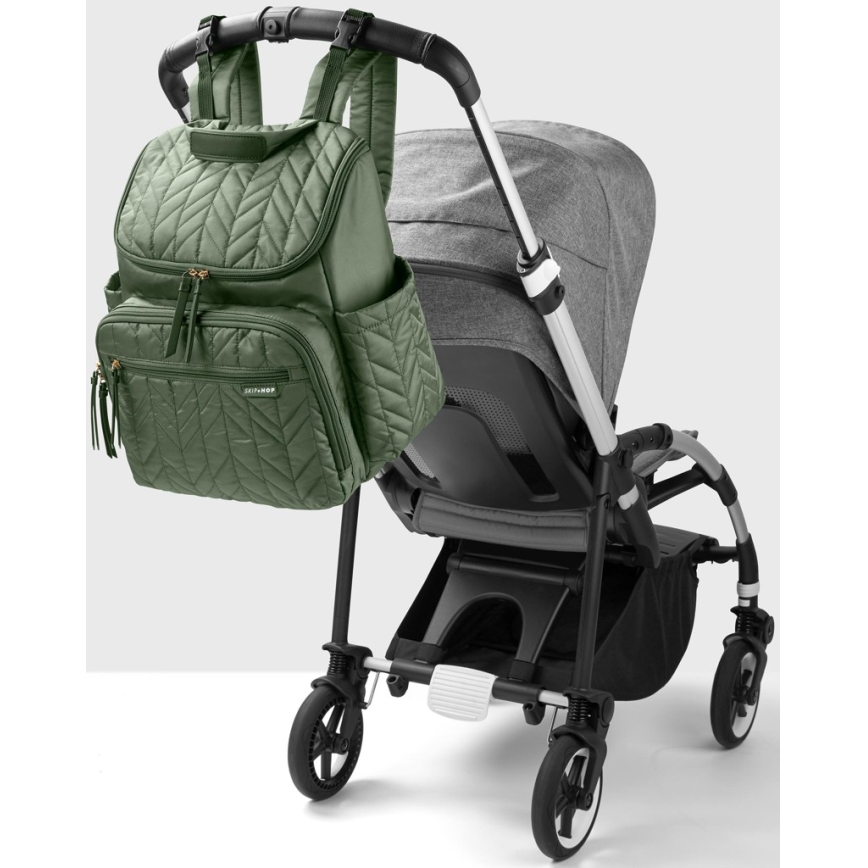 Skip Hop - Mochila de pañales para Bebé para cochecito FORMA Sage