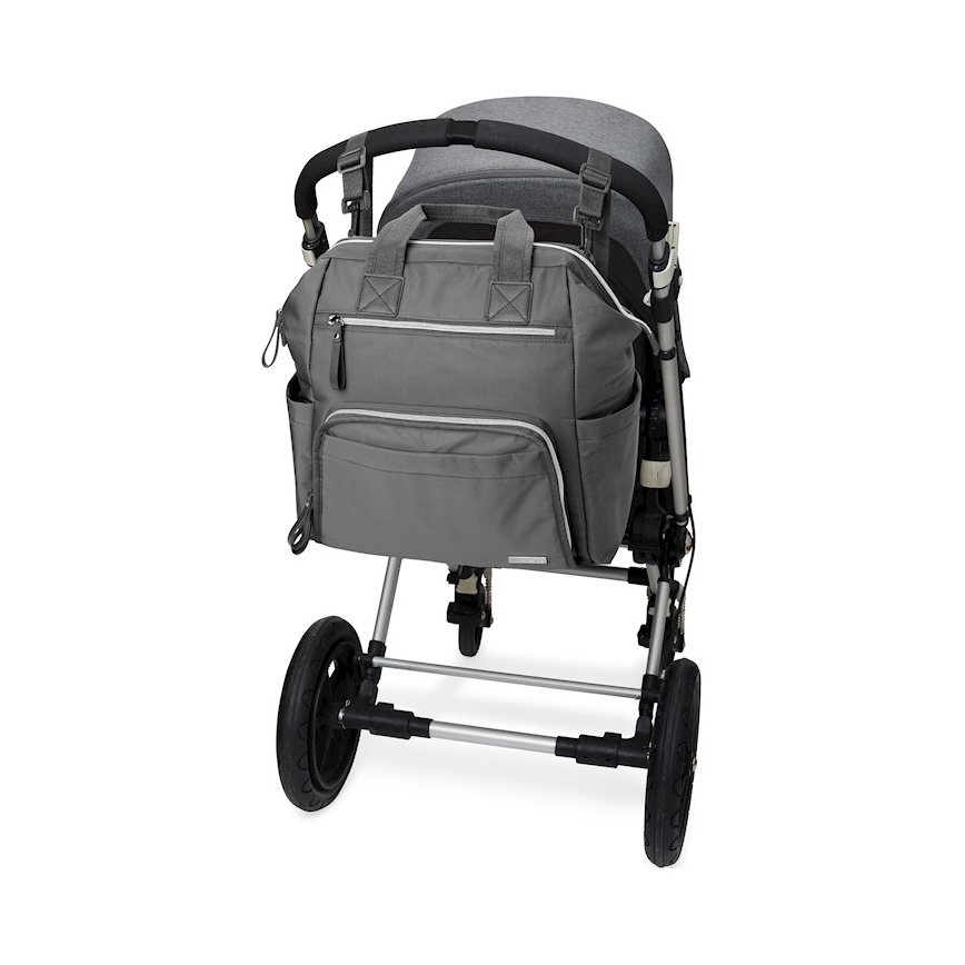 Skip Hop - Mochila de pañales para Bebé para cochecito MAINFRAME Charcoal