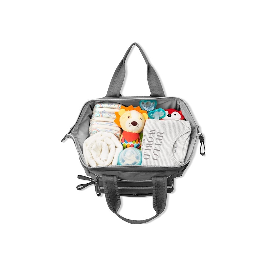 Skip Hop - Mochila de pañales para Bebé para cochecito MAINFRAME Charcoal