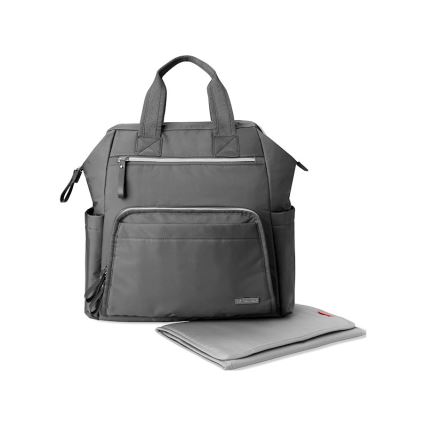 Skip Hop - Mochila de pañales para Bebé para cochecito MAINFRAME Charcoal