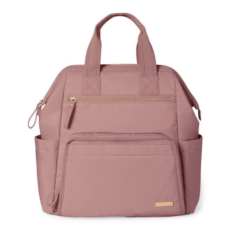 Skip Hop - Mochila de pañales para Bebé para cochecito MAINFRAME Dusty rosa