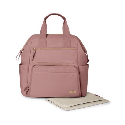 Skip Hop - Mochila de pañales para Bebé para cochecito MAINFRAME Dusty rosa
