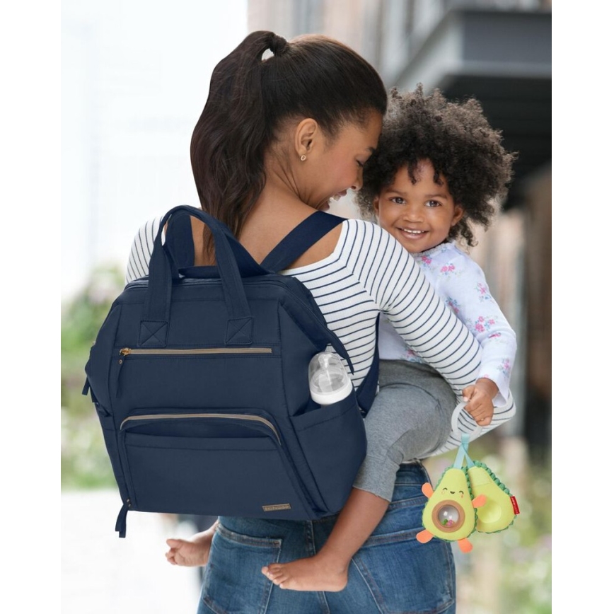 Skip Hop - Mochila de pañales para Bebé para cochecito MAINFRAME Midnight Navy