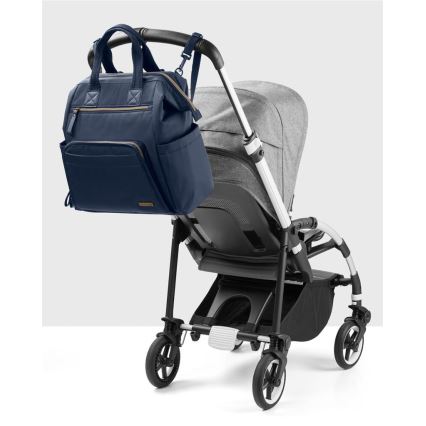 Skip Hop - Mochila de pañales para Bebé para cochecito MAINFRAME Midnight Navy
