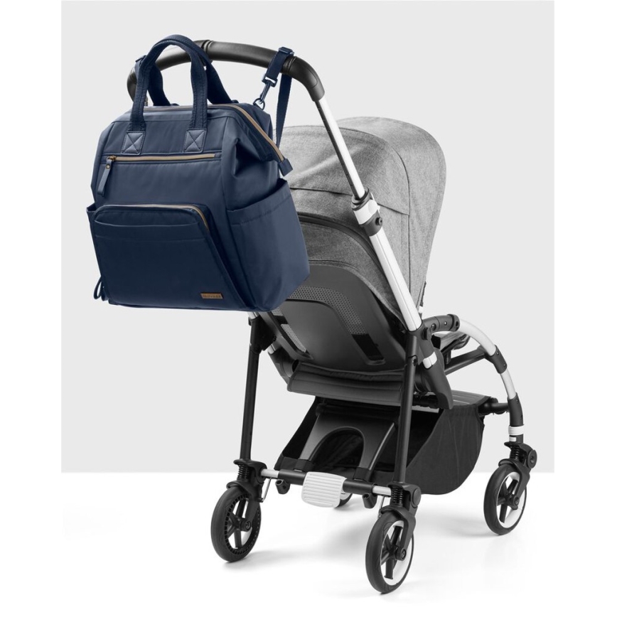 Skip Hop - Mochila de pañales para Bebé para cochecito MAINFRAME Midnight Navy