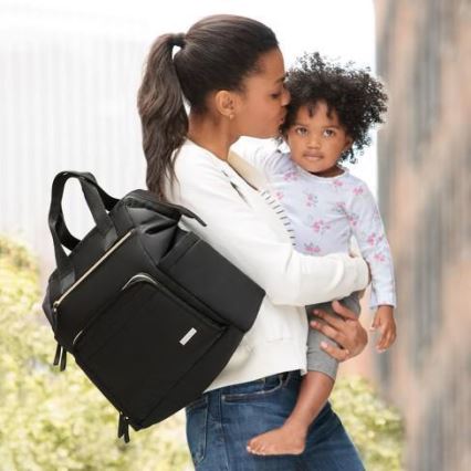 Skip Hop - Mochila de pañales para Bebé para cochecito MAINFRAME negro