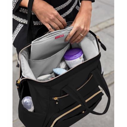 Skip Hop - Mochila de pañales para Bebé para cochecito MAINFRAME negro