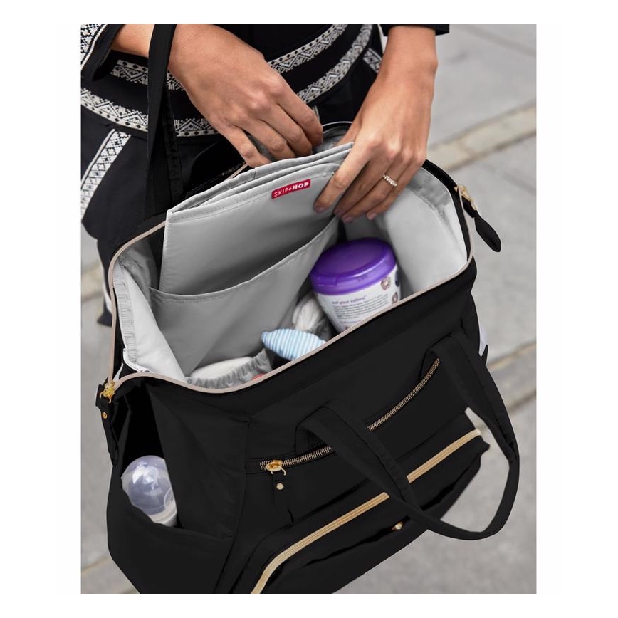 Skip Hop - Mochila de pañales para Bebé para cochecito MAINFRAME negro