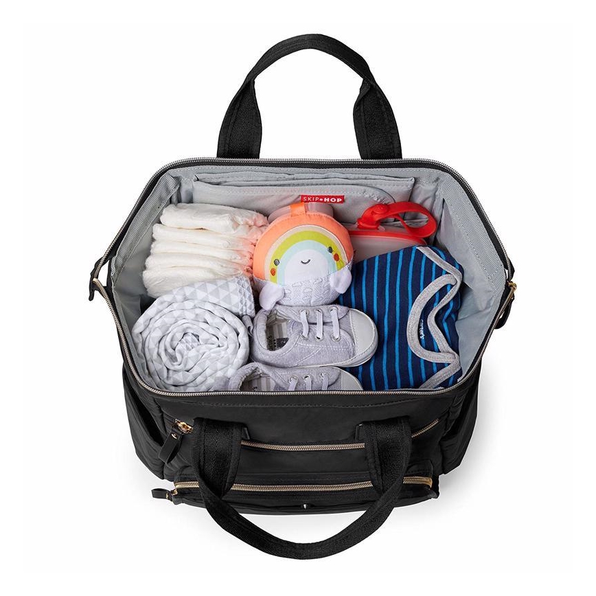 Skip Hop - Mochila de pañales para Bebé para cochecito MAINFRAME negro