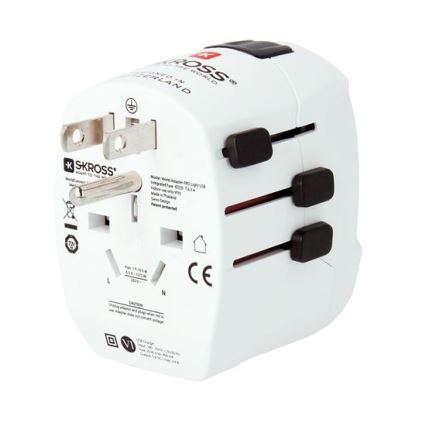 Adaptador de viaje PRO Light USB AC45PD - World, UK+USA+AUS/CN USB A+C 45W