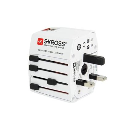 Adaptador de viaje MUV AC con puertos USB A y C, 15 W