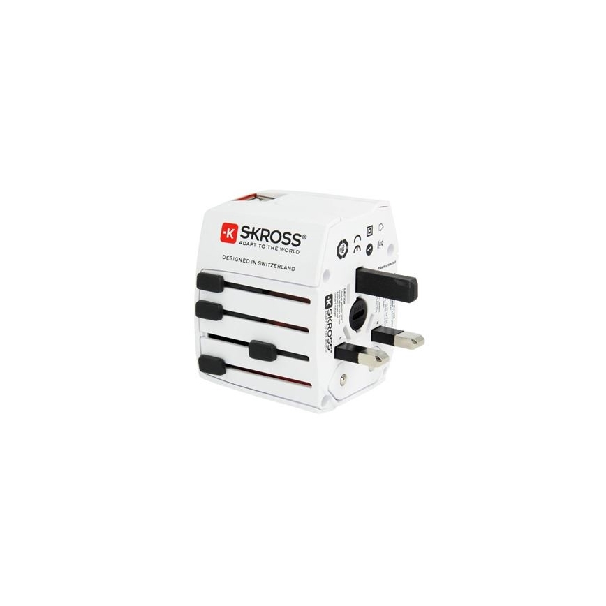 Adaptador de viaje MUV AC con puertos USB A y C, 15 W