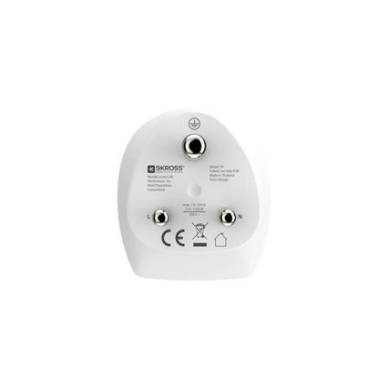 Adaptador de viaje para India, tipo D