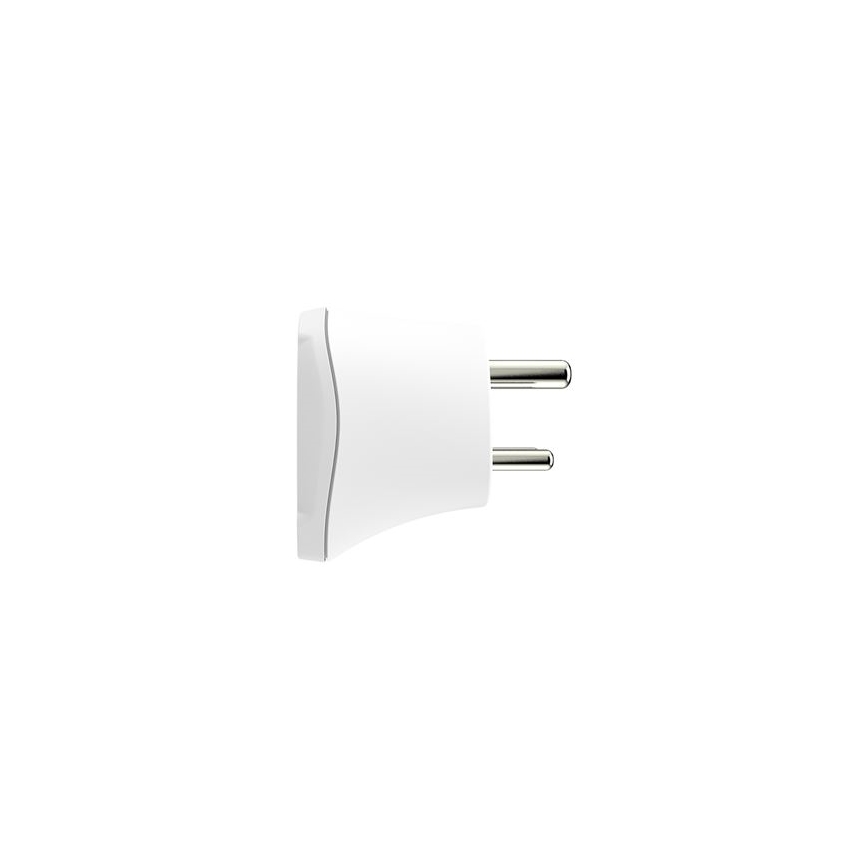 Adaptador de viaje para India, tipo D