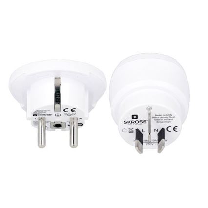 Adaptador de viaje Tipo I para Australia y China